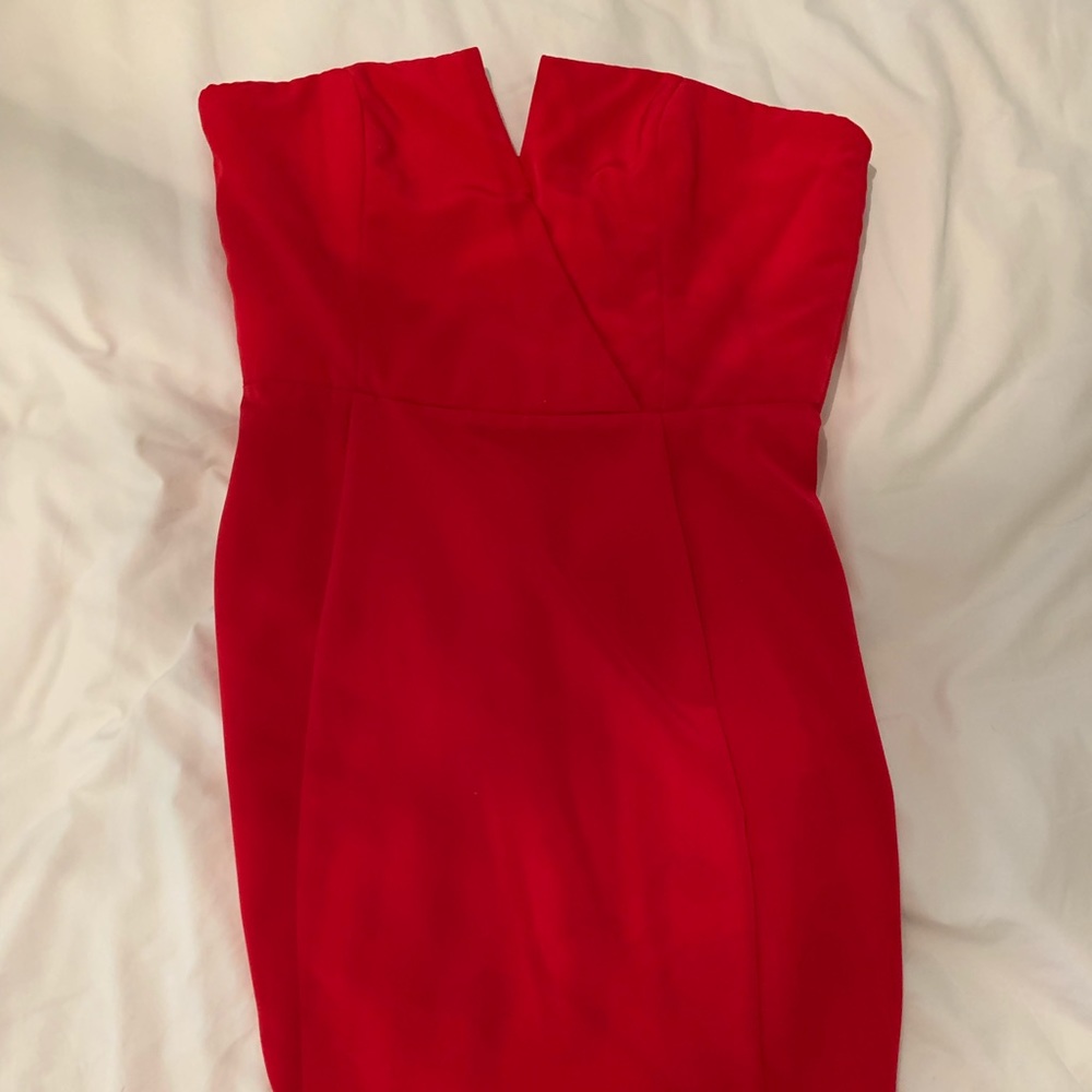 Strapless Naven Red Strapless Dress